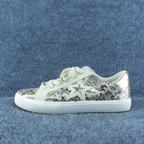 Time And Tru Women Sneaker Shoes Gray Synthetic Lace Up Size 9 Medium - Picture 1 of 9